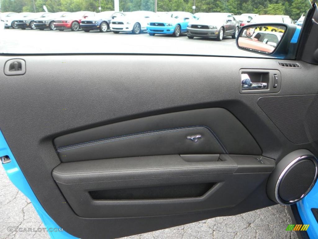 2011 Mustang GT Premium Coupe - Grabber Blue / Charcoal Black/Grabber Blue photo #13