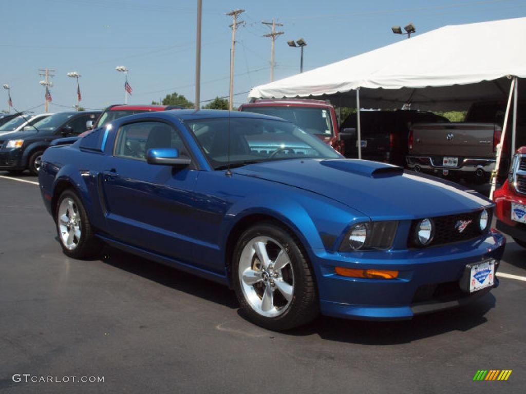 2008 Mustang GT/CS California Special Coupe - Vista Blue Metallic / Charcoal Black/Dove photo #2