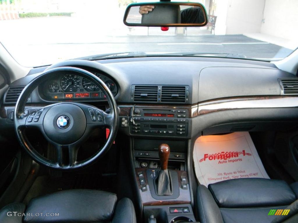 2001 3 Series 325i Sedan - Titanium Silver Metallic / Black photo #15