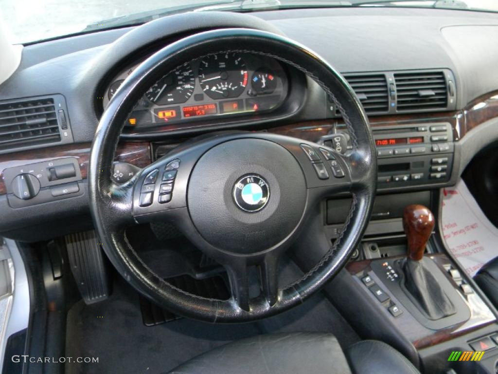 2001 3 Series 325i Sedan - Titanium Silver Metallic / Black photo #17