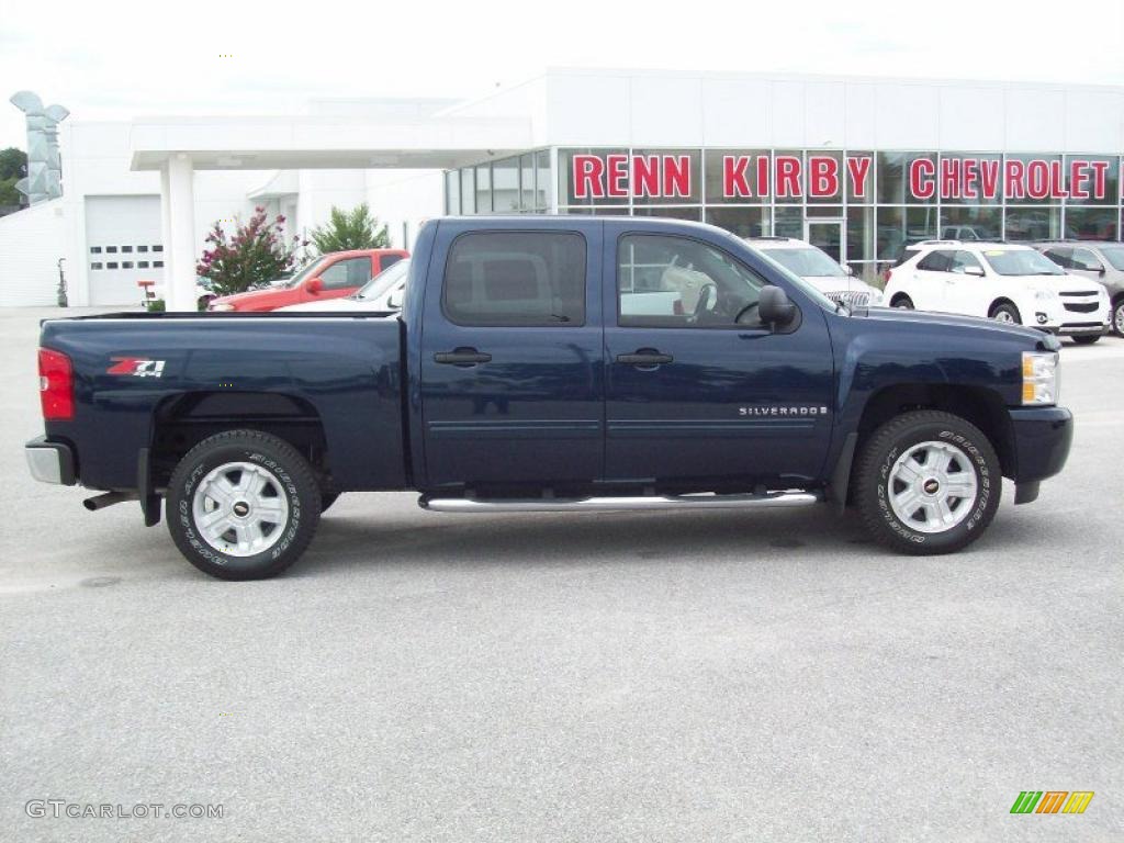 2009 Silverado 1500 LT Z71 Crew Cab 4x4 - Imperial Blue Metallic / Ebony photo #3