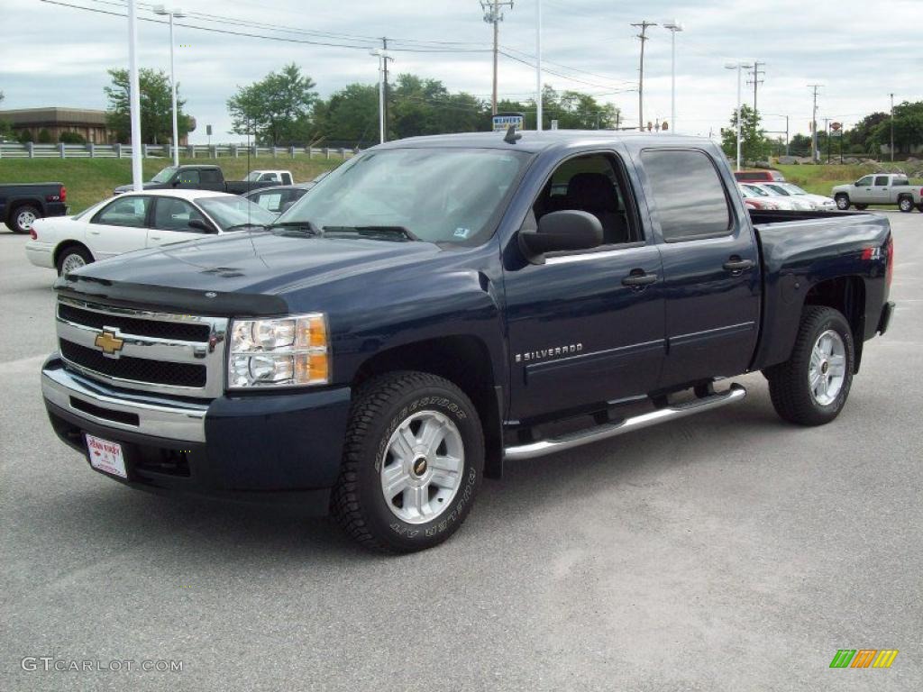 2009 Silverado 1500 LT Z71 Crew Cab 4x4 - Imperial Blue Metallic / Ebony photo #11