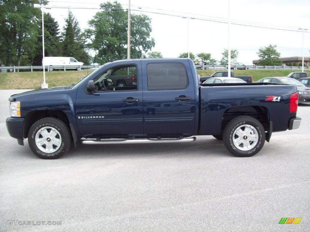 2009 Silverado 1500 LT Z71 Crew Cab 4x4 - Imperial Blue Metallic / Ebony photo #13