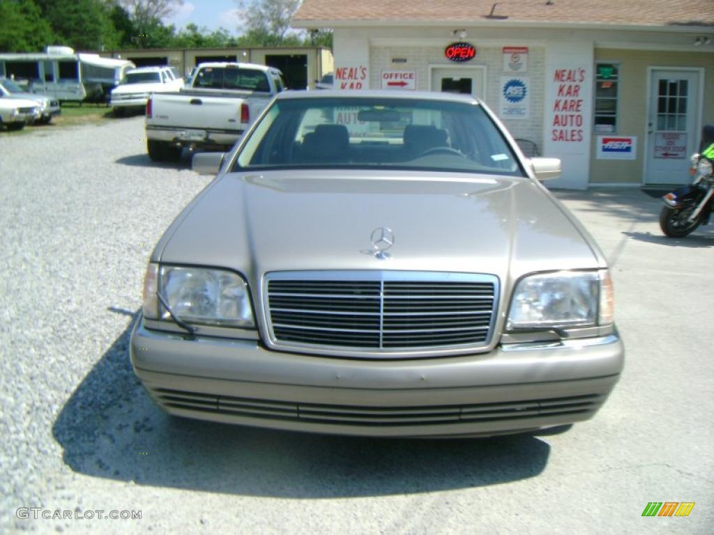 1995 S 500 Sedan - Smoke Silver Metallic / Beige photo #8