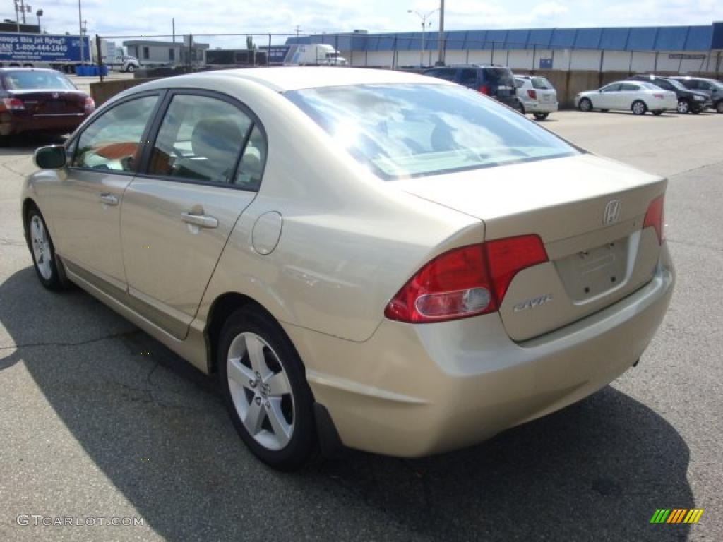 2007 Civic EX Sedan - Borrego Beige Metallic / Ivory photo #2