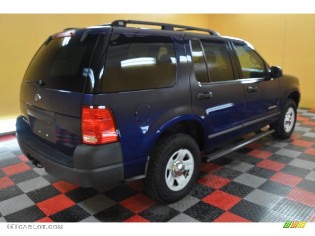 2004 Explorer XLS 4x4 - Dark Blue Pearl Metallic / Graphite photo #6