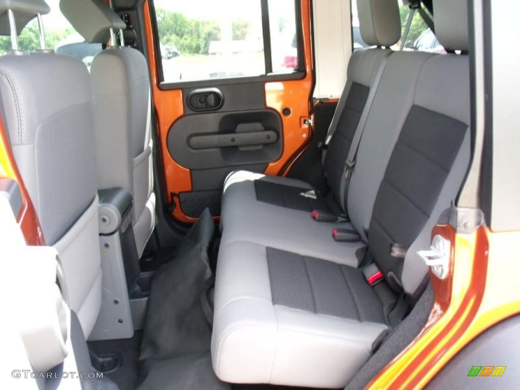 2010 Wrangler Unlimited Sport 4x4 - Mango Tango Pearl / Dark Slate Gray/Medium Slate Gray photo #13