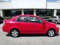 2007 Victory Red Chevrolet Aveo LT Sedan  photo #1