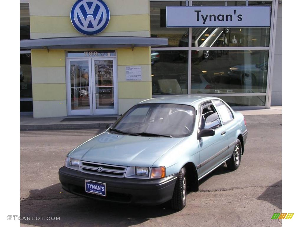 1994 Tercel Coupe - Teal Mist Metallic / Gray photo #1