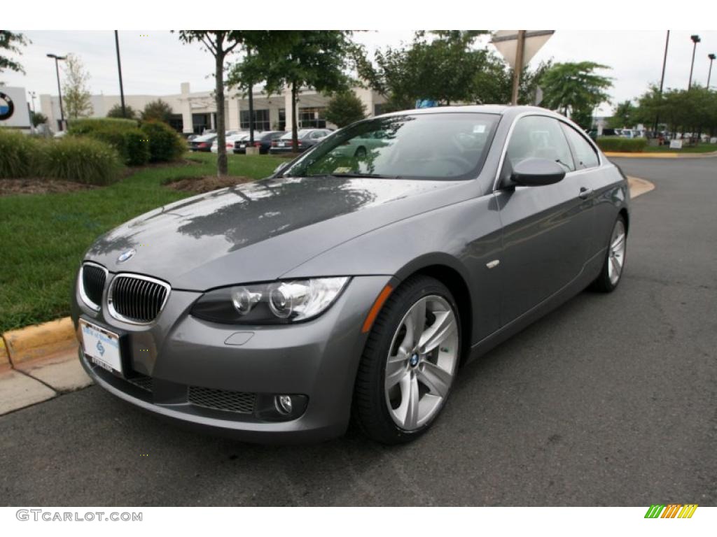 2007 3 Series 335i Coupe - Sparkling Graphite Metallic / Black photo #2