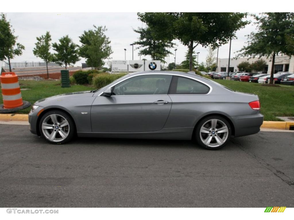 2007 3 Series 335i Coupe - Sparkling Graphite Metallic / Black photo #3