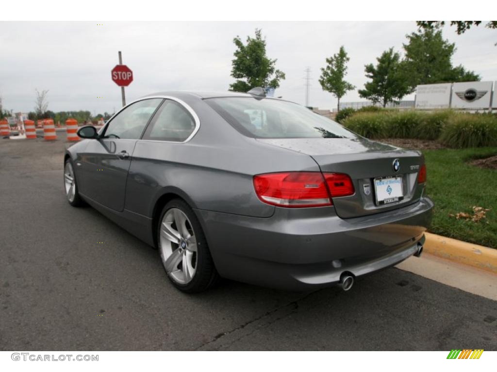2007 3 Series 335i Coupe - Sparkling Graphite Metallic / Black photo #4
