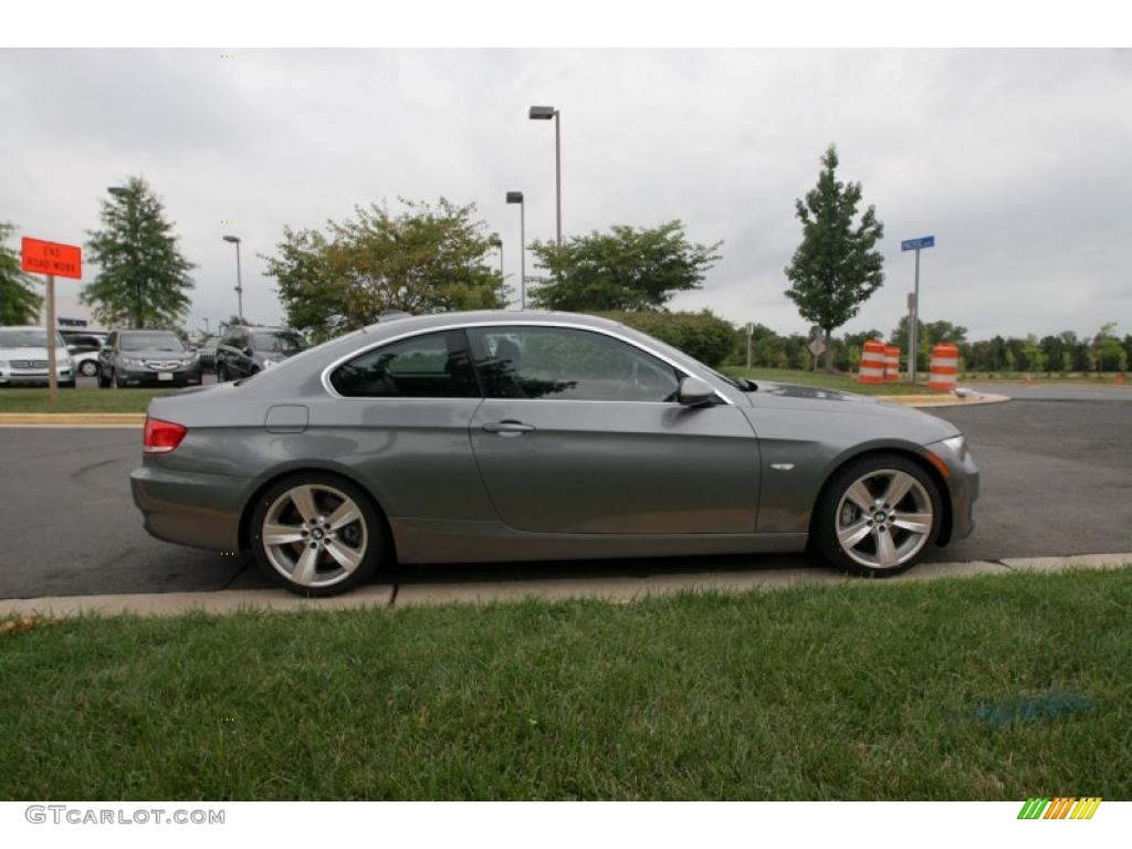 2007 3 Series 335i Coupe - Sparkling Graphite Metallic / Black photo #7