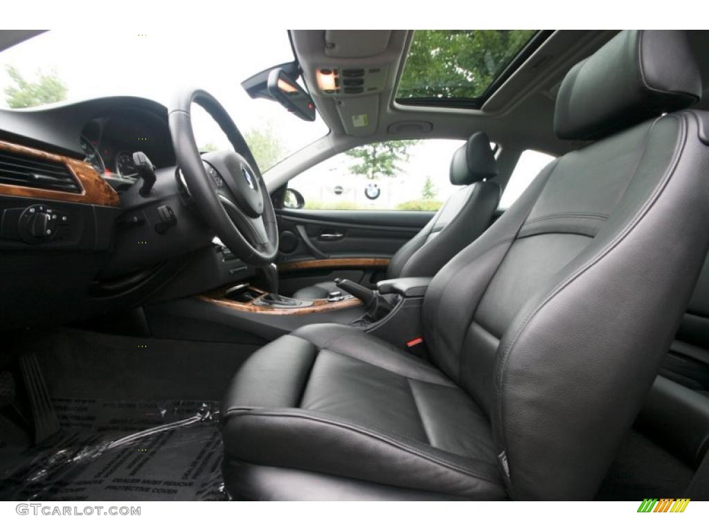 2007 3 Series 335i Coupe - Sparkling Graphite Metallic / Black photo #14
