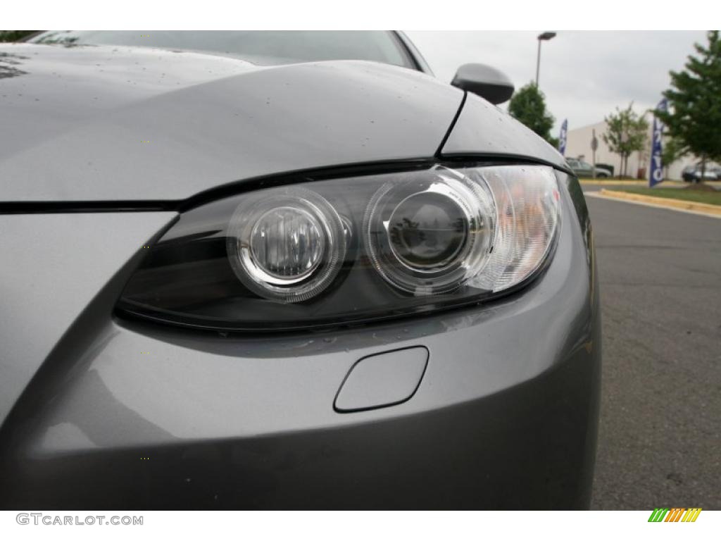 2007 3 Series 335i Coupe - Sparkling Graphite Metallic / Black photo #18