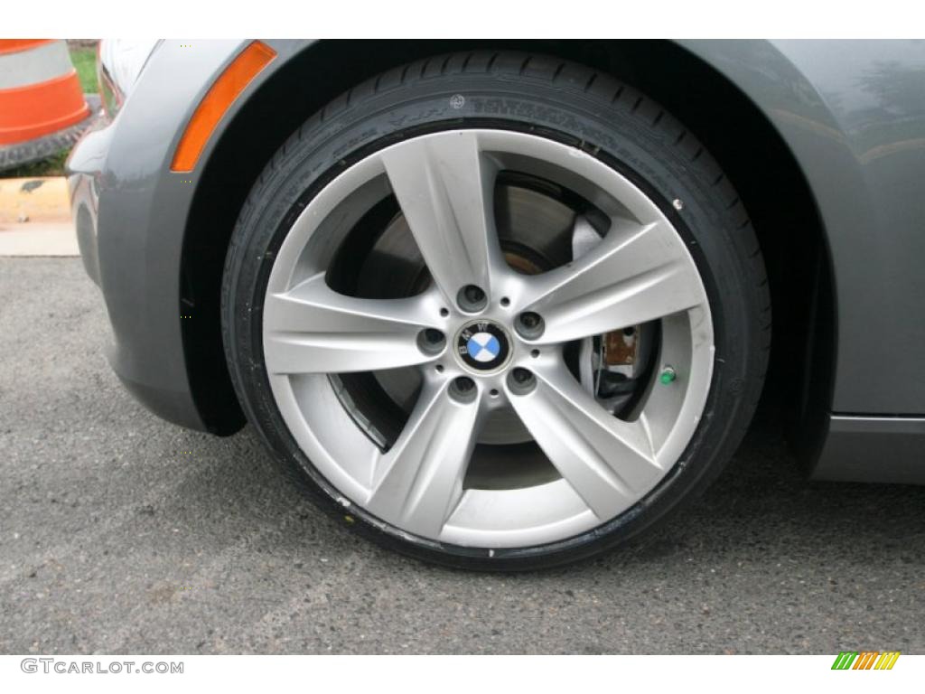 2007 3 Series 335i Coupe - Sparkling Graphite Metallic / Black photo #20