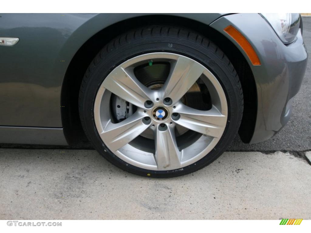 2007 3 Series 335i Coupe - Sparkling Graphite Metallic / Black photo #24
