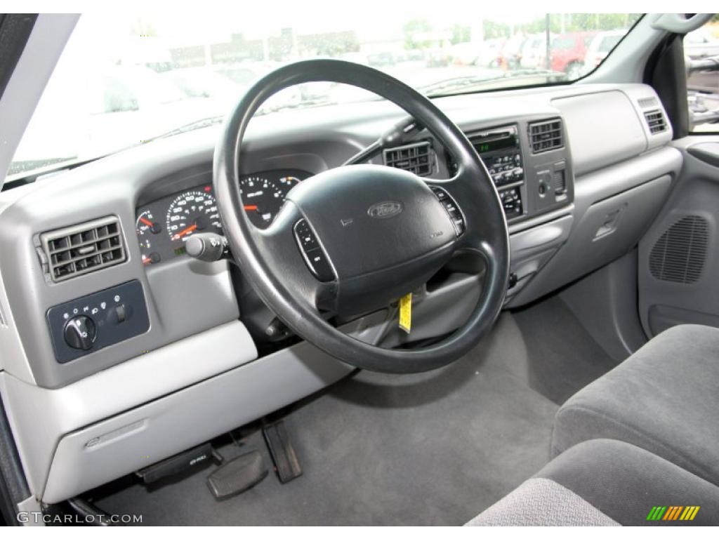 2002 F250 Super Duty XLT SuperCab 4x4 - Black / Medium Flint photo #9