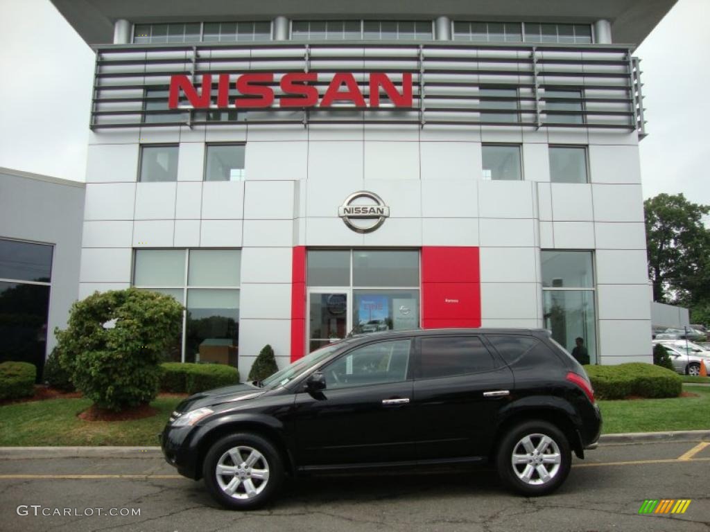 2007 Murano S AWD - Super Black / Charcoal photo #3