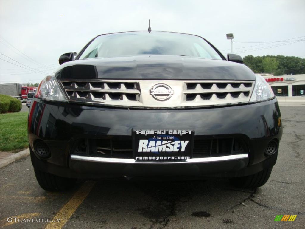 2007 Murano S AWD - Super Black / Charcoal photo #9