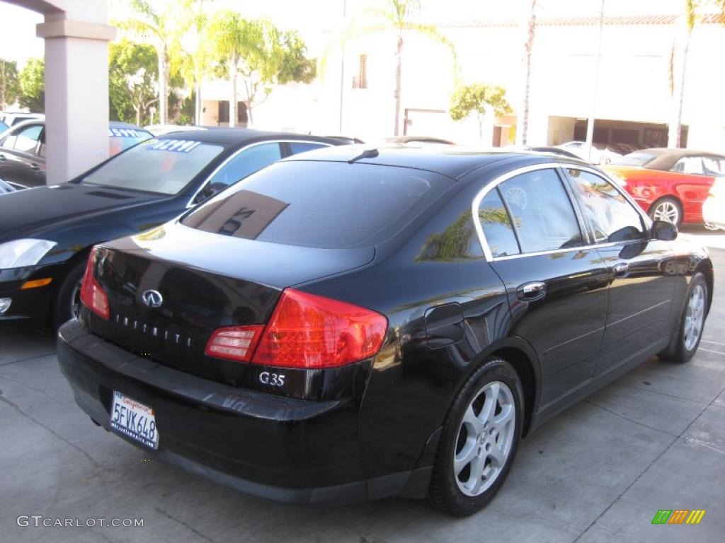 2004 G 35 Sedan - Black Obsidian / Graphite photo #2