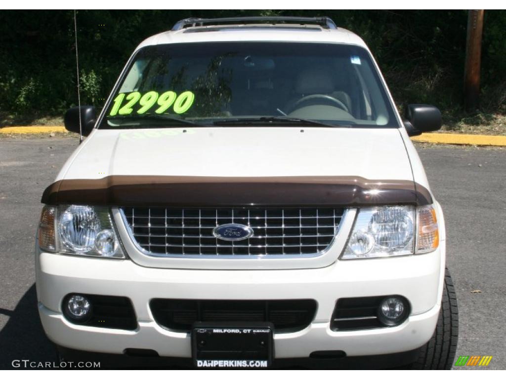 2003 Explorer Limited 4x4 - Oxford White / Medium Parchment Beige photo #2