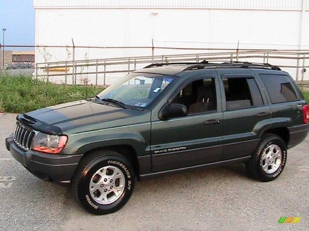 2000 Grand Cherokee Laredo 4x4 - Everglade Pearlcoat / Agate photo #4