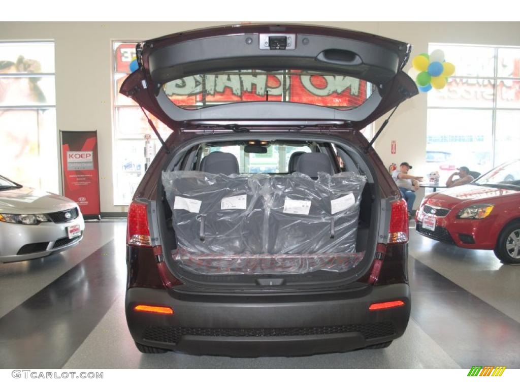 2011 Sorento LX V6 - Dark Cherry / Black photo #25