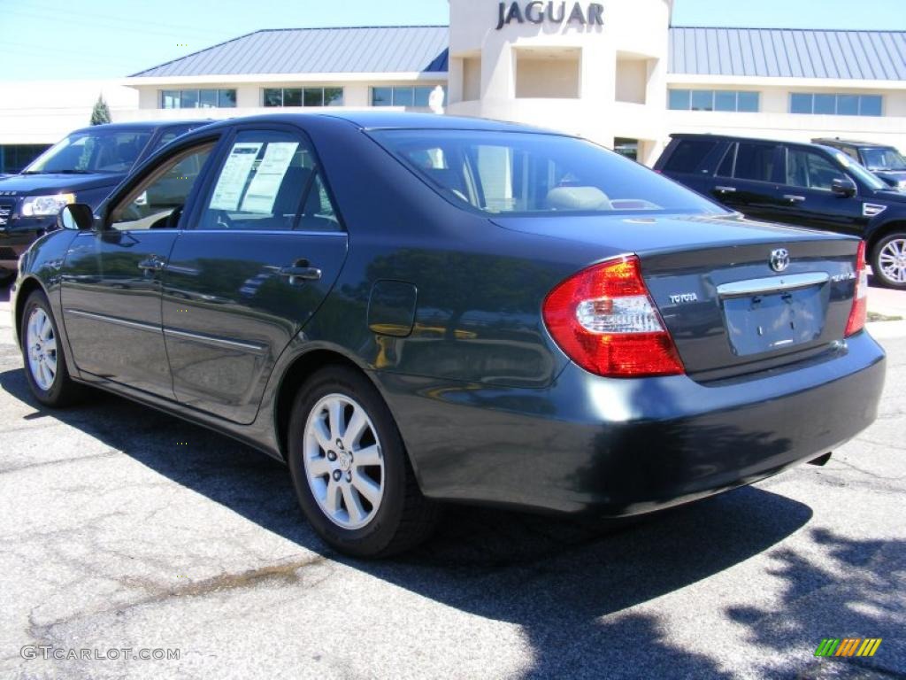 2002 Camry XLE - Aspen Green Pearl / Taupe photo #3