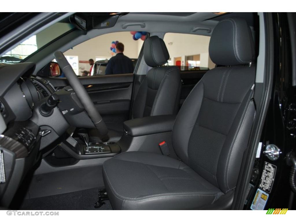 2011 Sorento EX V6 AWD - Ebony Black / Black photo #16