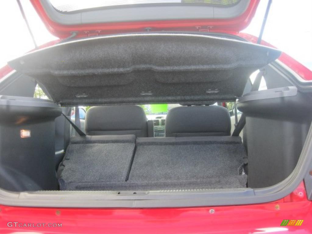 2002 Accent GS Coupe - Retro Red / Gray photo #12