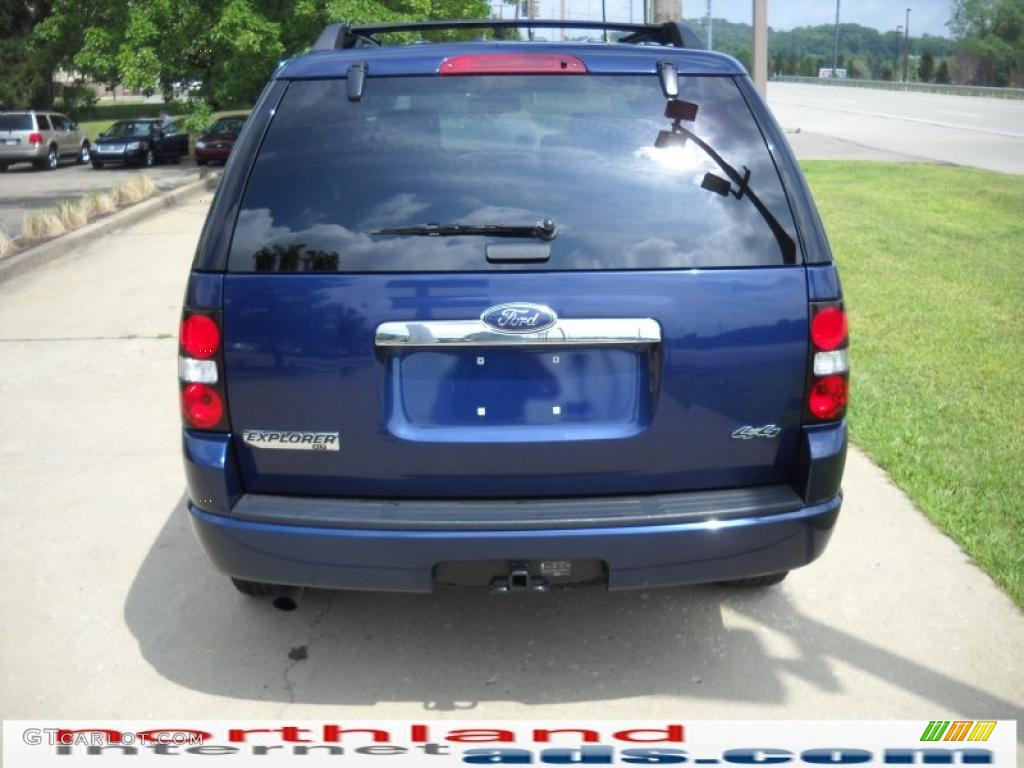 2007 Explorer XLT 4x4 - Dark Blue Pearl Metallic / Camel photo #3