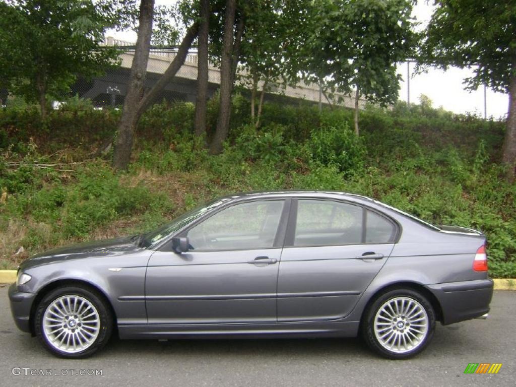 2002 3 Series 325xi Sedan - Steel Grey Metallic / Black photo #3