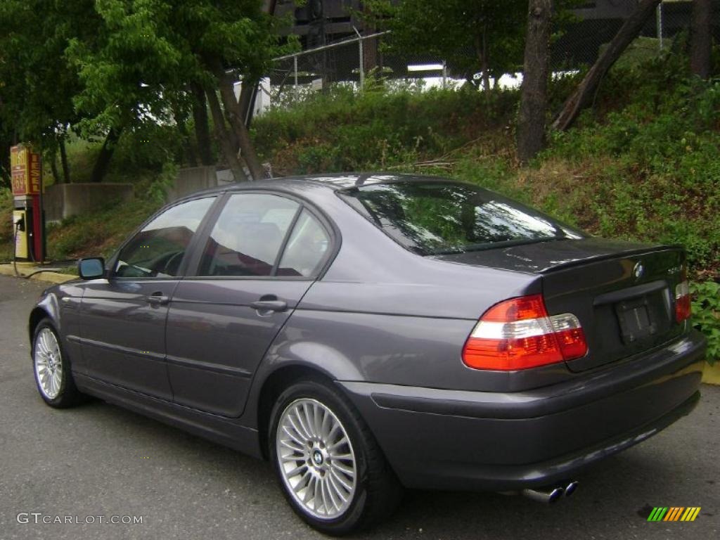 2002 3 Series 325xi Sedan - Steel Grey Metallic / Black photo #4