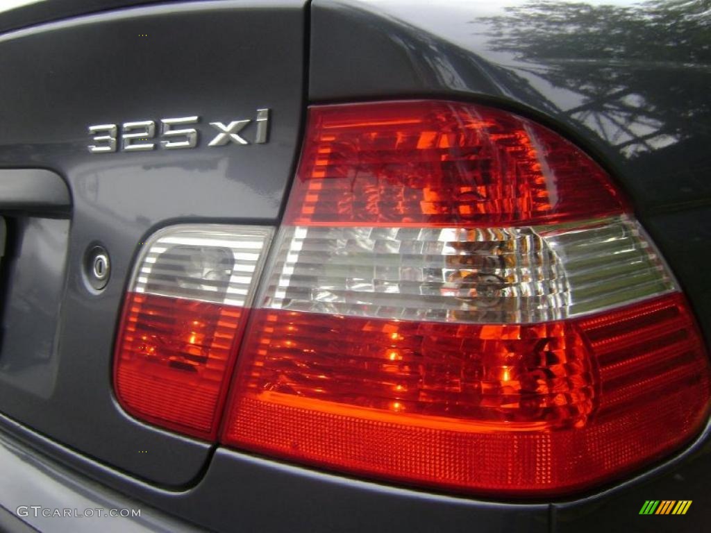 2002 3 Series 325xi Sedan - Steel Grey Metallic / Black photo #8