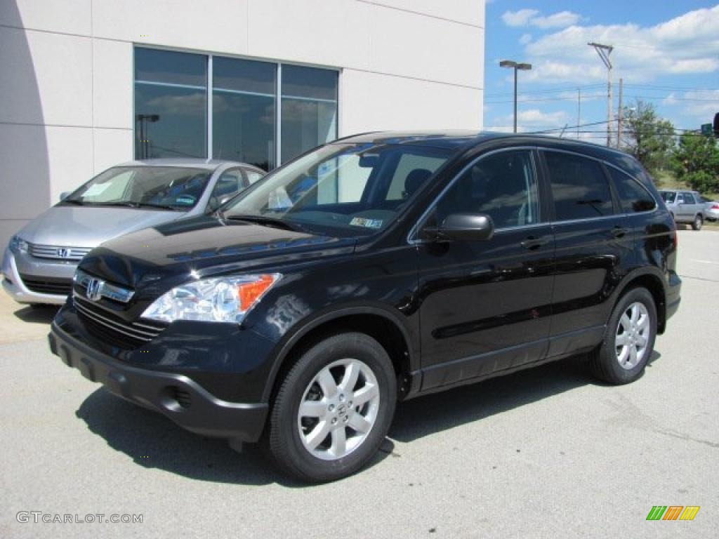 2008 CR-V EX 4WD - Nighthawk Black Pearl / Gray photo #2