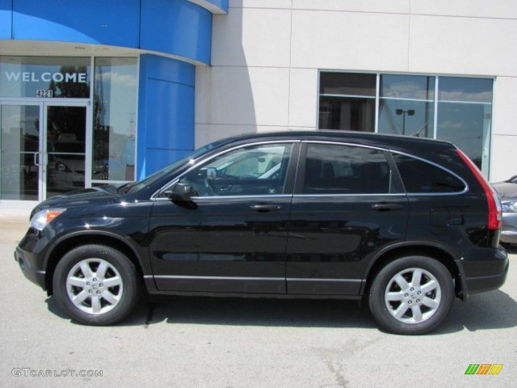 2008 CR-V EX 4WD - Nighthawk Black Pearl / Gray photo #4