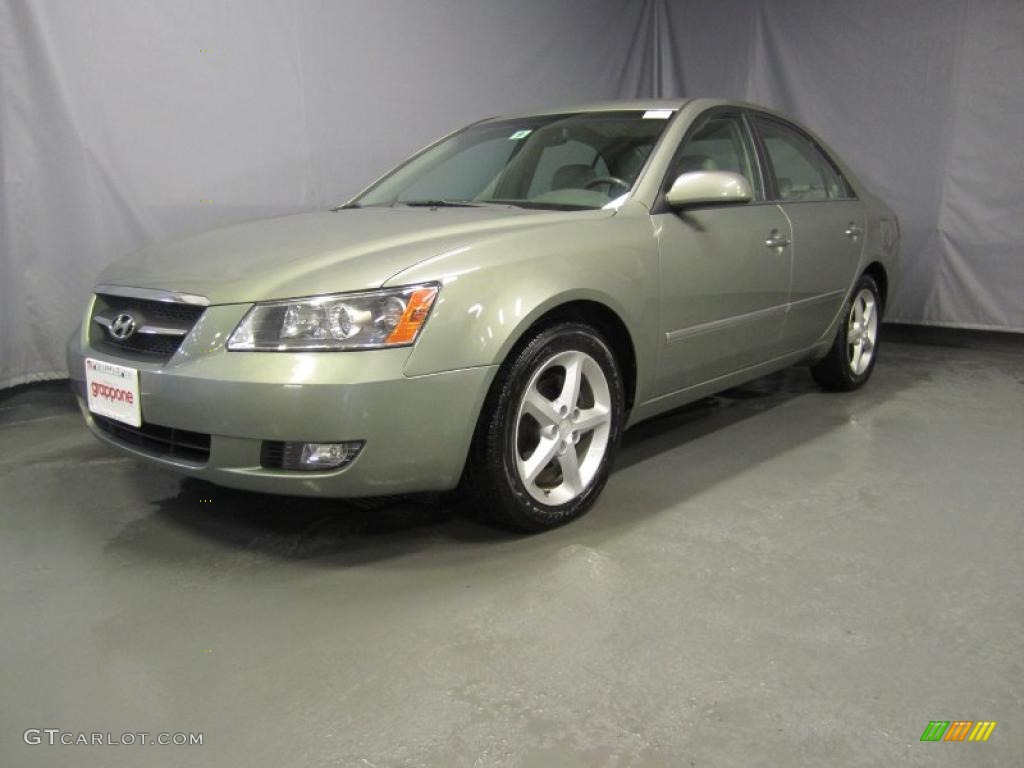 2008 Sonata Limited - Natural Khaki Green / Gray photo #1