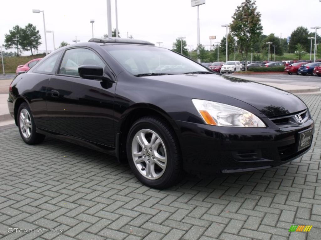 2006 Accord EX-L Coupe - Nighthawk Black Pearl / Black photo #7