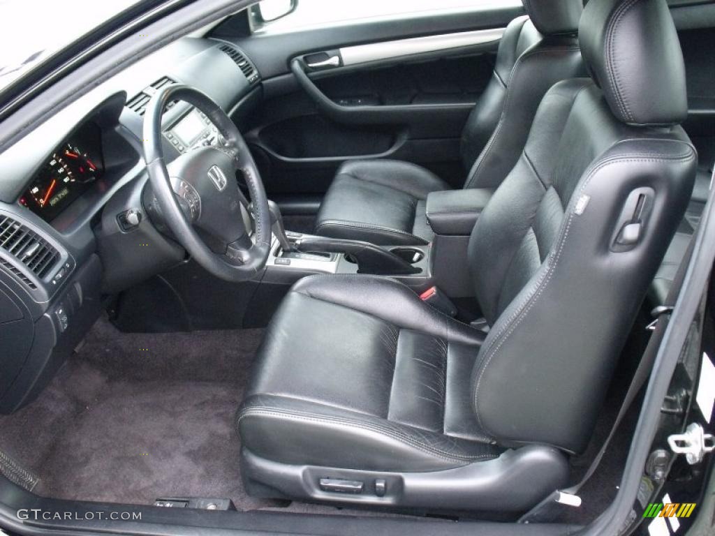 2006 Accord EX-L Coupe - Nighthawk Black Pearl / Black photo #10
