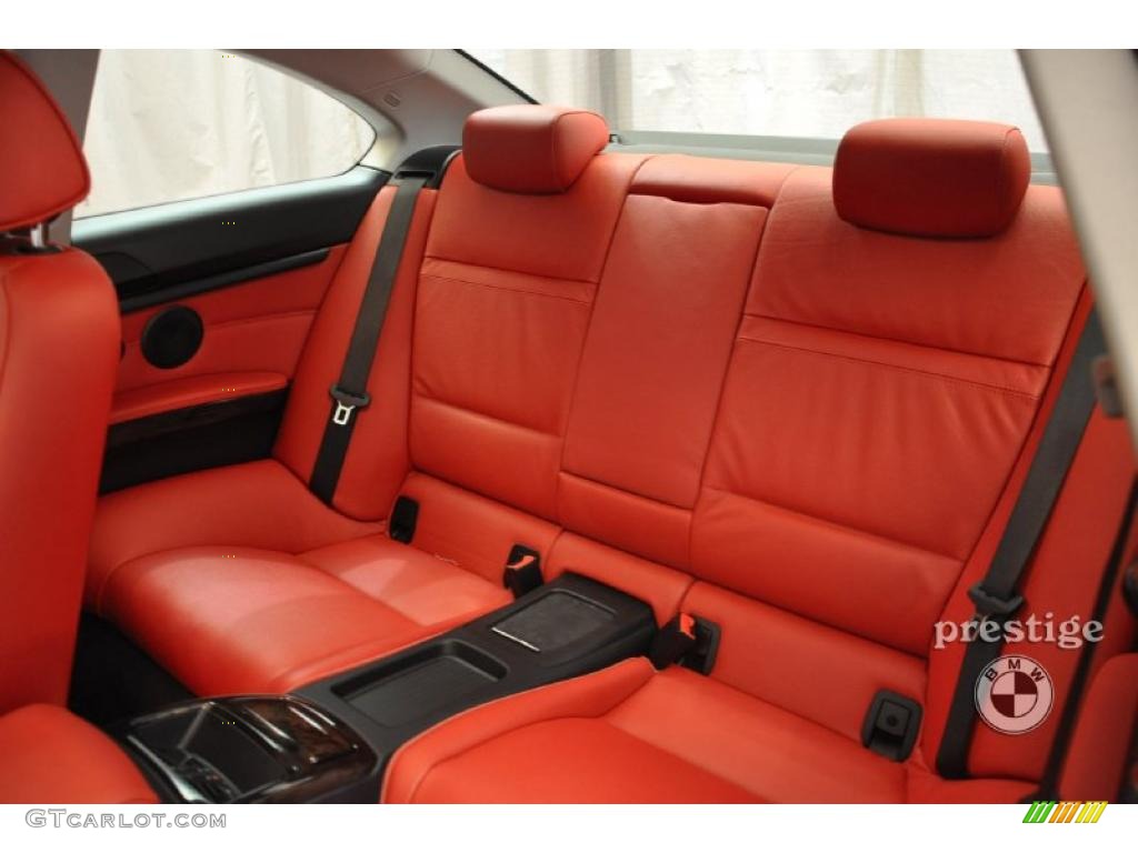 2010 3 Series 335i xDrive Coupe - Alpine White / Coral Red/Black Dakota Leather photo #10