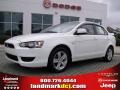 2008 Wicked White Mitsubishi Lancer ES  photo #1