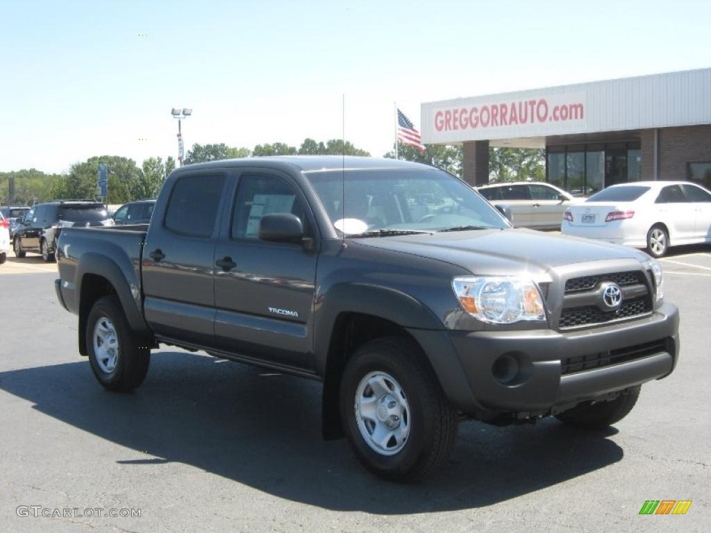 2011 Tacoma V6 Double Cab 4x4 - Magnetic Gray Metallic / Graphite Gray photo #1