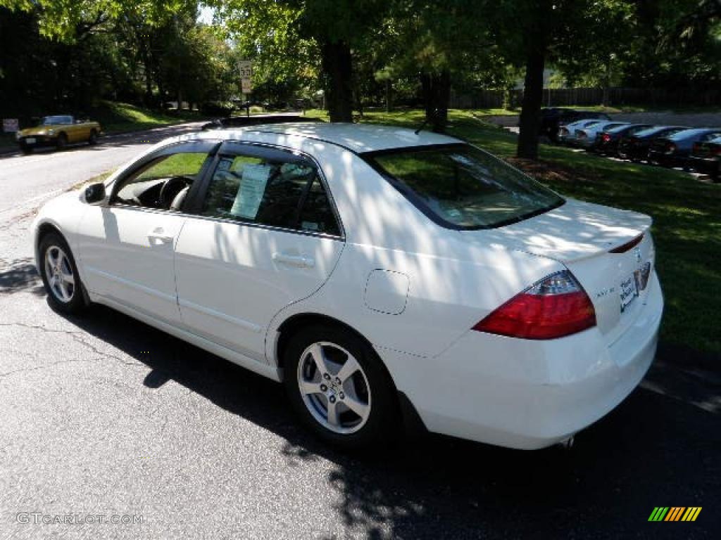 2007 Accord Hybrid Sedan - Premium White Pearl / Ivory photo #2