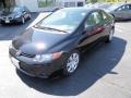 2007 Nighthawk Black Pearl Honda Civic LX Coupe  photo #8