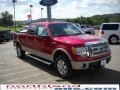 2010 Red Candy Metallic Ford F150 Lariat SuperCrew 4x4  photo #4
