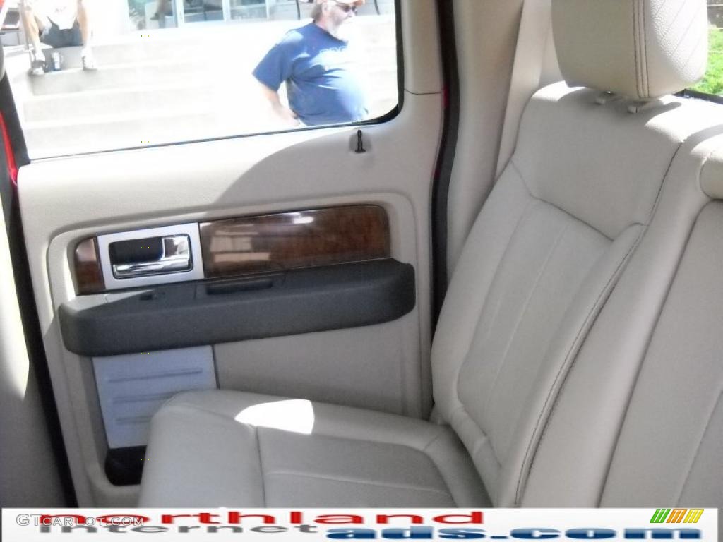 2010 F150 Lariat SuperCrew 4x4 - Red Candy Metallic / Tan photo #14