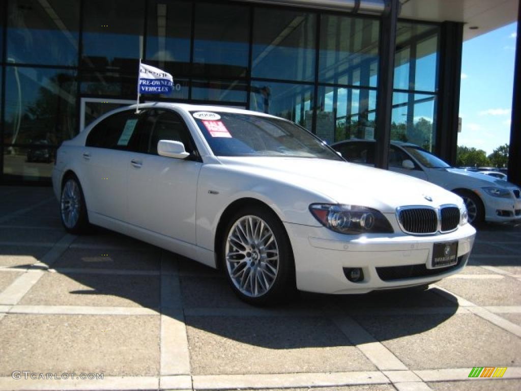 2008 7 Series 750Li Sedan - Alpine White / Cream Beige photo #1
