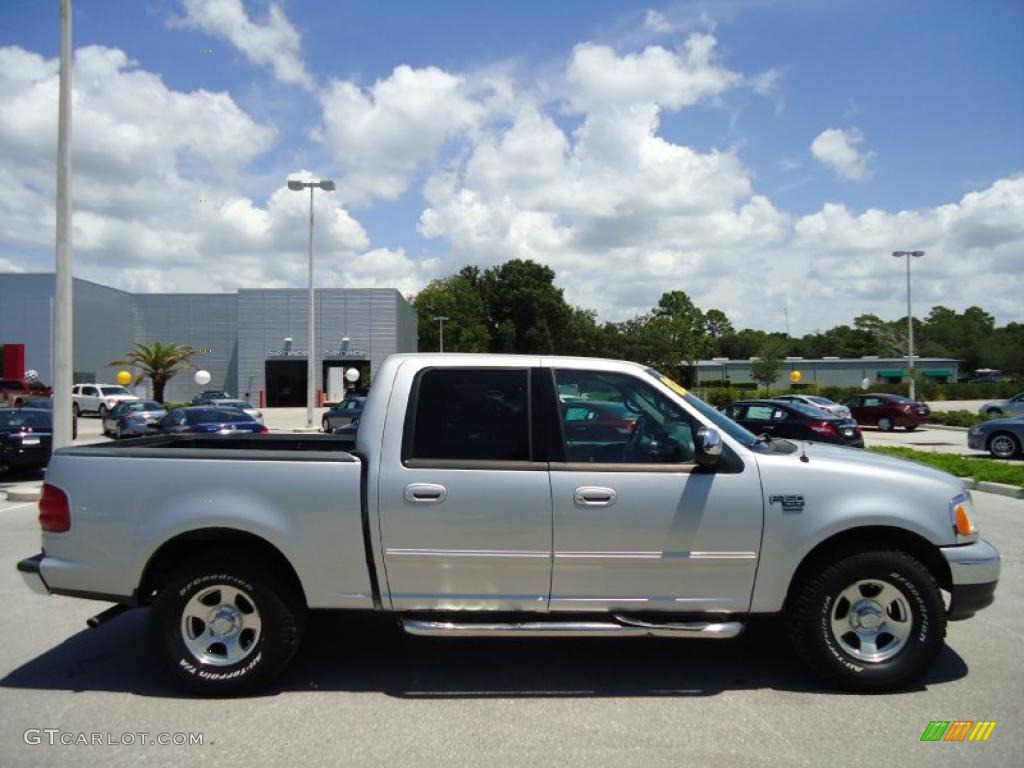 2002 F150 XLT SuperCrew - Silver Metallic / Medium Graphite photo #9