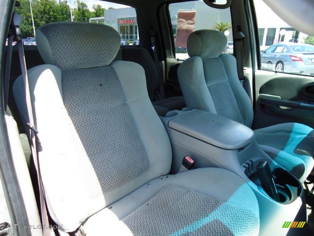 2002 F150 XLT SuperCrew - Silver Metallic / Medium Graphite photo #12